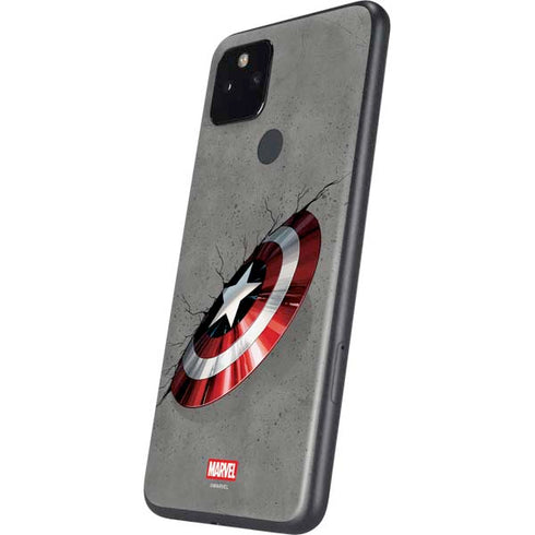 Marvel Captain America Shield Break Google Pixel 5a Skin